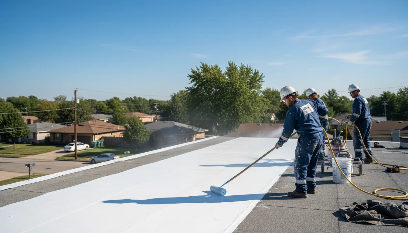 Commercial roof coating in Hampton, CT near me